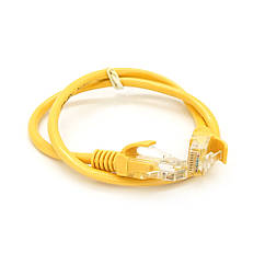 Патч-корд литий RITAR, UTP, RJ45, Cat.5e, 0.5m, жовтий, Cu (мідь)(1966036814)