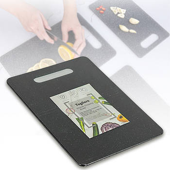 Прямокутна обробна дошка 35х25х0, 6 см практичний аксесуар для кухні JB-352506 Чорна