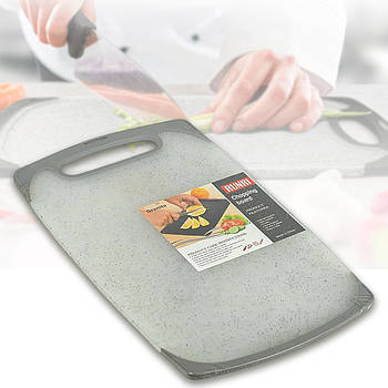 Міцна обробна дошка 35х21х0, 6 см з мармуровим малюнком для кухні SY-9308 Сіра