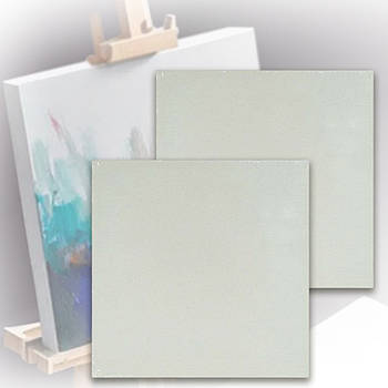 Набір квадратних полотен 30x30 см з бавовни для малювання Білі упаковки 2 шт