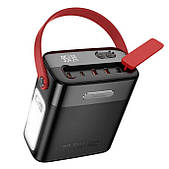 Універсальна мобільна батарея Power Bank Hoco J143 Title 80000mAh 22.5W+PD20W Зовнішній акумулятор з ліхтариком