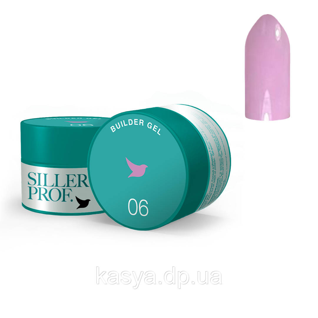 Гель для нарощування Jelly Builder Gel Siller №06, 15 мл, фото 1