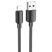 Дата кабель Hoco X96 Hyper USB to Lightning 12W (0.25m) Black