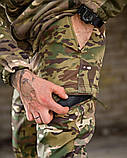 Тактичний костюм 4в1 OMEGA мультикам з балаклавою та флісовкою ПП8090 ТМ, фото 8