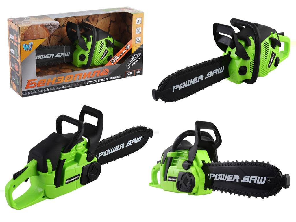 Бензопила "WToys" звук, ланцюг рухається, на батар. 41*11*21 см, у кор. /24-3/, фото 1