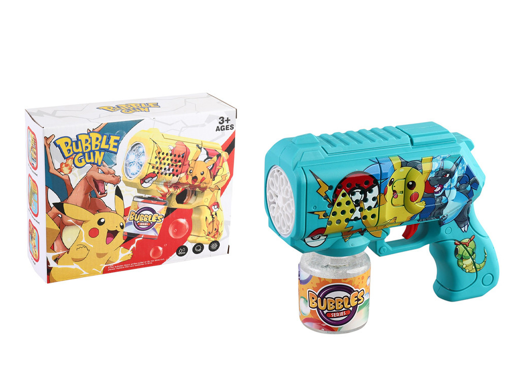 Пістолет з мильними бульбашками підсвічування, пляшечка із мильною рідиною, в кор. /72/, фото 1