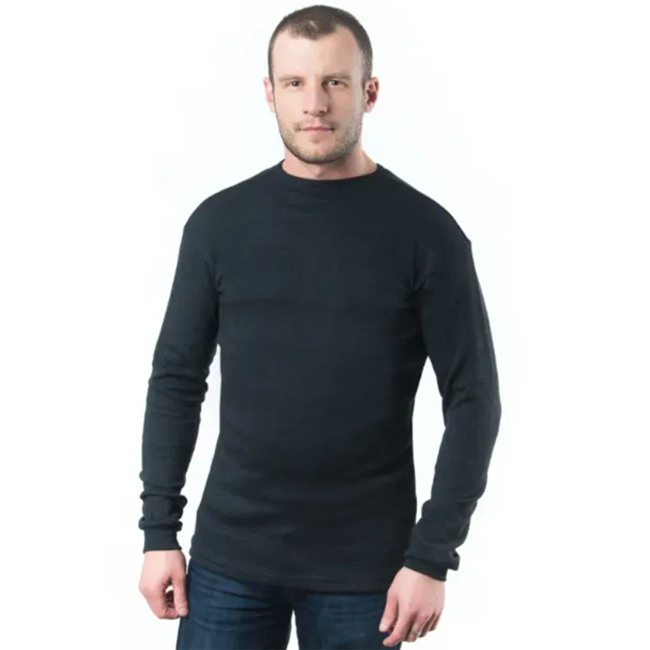 Водолазка без горла чоловіча з начосом темно-синього кольору (2XL) тм "ОК" Розмір: 50-52 (33092-3), фото 1