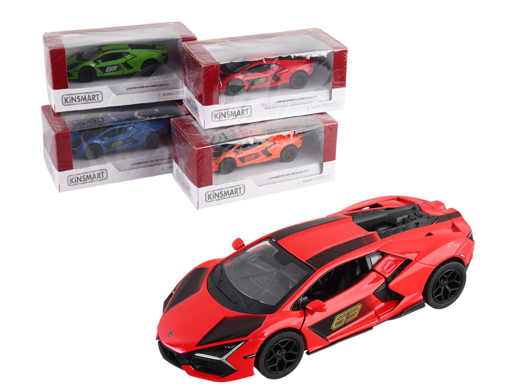 Модель легкова LAMBORGHINI REVUELTO 5"" KT5459FW Livery Edition метал.інерц.відкр.дв.4кол.кор./96/, фото 1