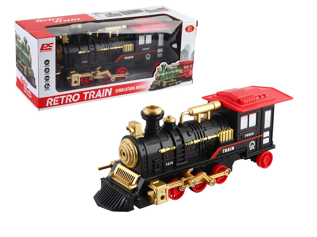 Потяг розмір 25х10х10 см, локомотив, інерція, рухомі елементи, в кор. /36/, фото 1