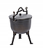 Туристичний чавунний казан 11 л Garden Line на 3 ніжках з кришкою та ручкою для перенесення (Польща), фото 5