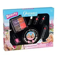 Набір браслет та косметика 7 в 1 Beauty Glamoue Браслет з шармами + набір косметики TH2023-2