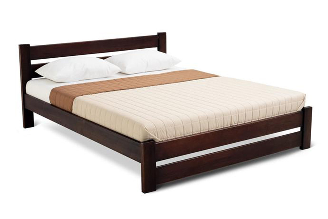 Ліжко дерев'яне МОНО (горіх темний)
