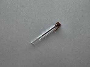 4 мл флакончик пробник прозорий скляний з коричневим ковпачком тестер фіолка мініатюра для парфумерії, фото 1