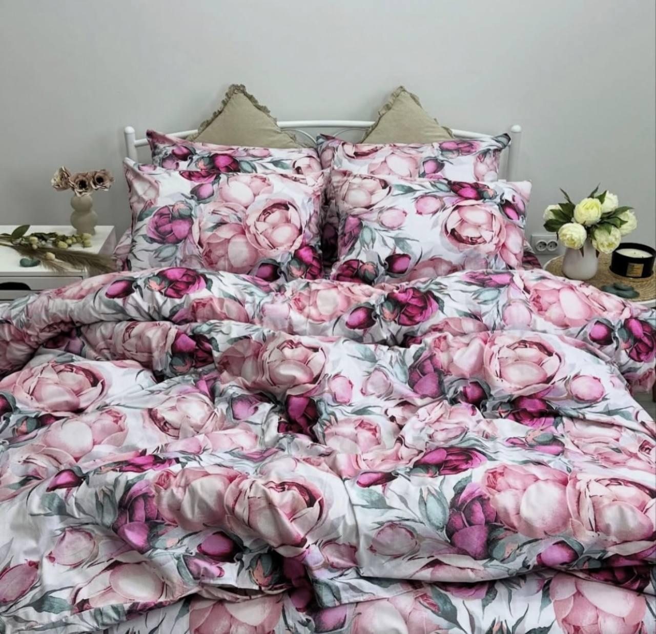 Двоспальний постільний комплект - Півон Дайтон