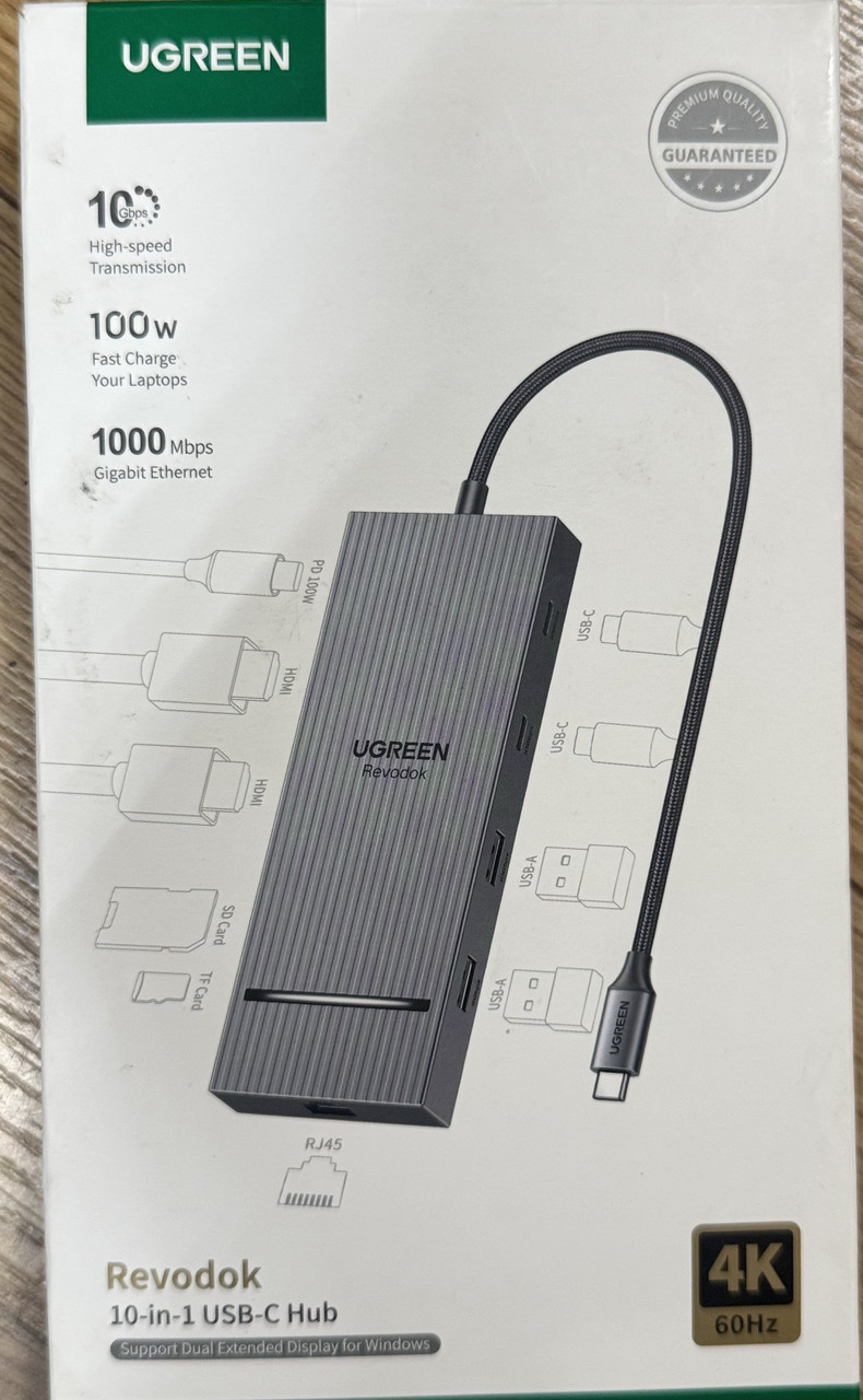 Концентратор (ХАБ) UGREEN CM886 Revodok 10-in-1, фото 1