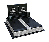 Подвійні гранітні пам'ятники від виробника (Зразок No434), фото 2