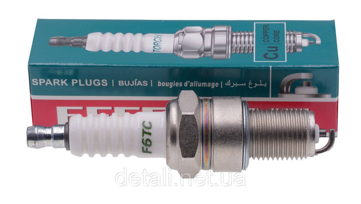 Свічка запалювання Torch F7TC мотопомпи Husqvarna W50P оригінал 5879997-01 L81 різьблення 14 мм, фото 1