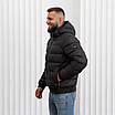 Модні чоловічі куртки зимові великого розміру 48-60 темно-коричневий, фото 4