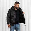 Модні чоловічі куртки зимові великого розміру 48-60 темно-коричневий, фото 7