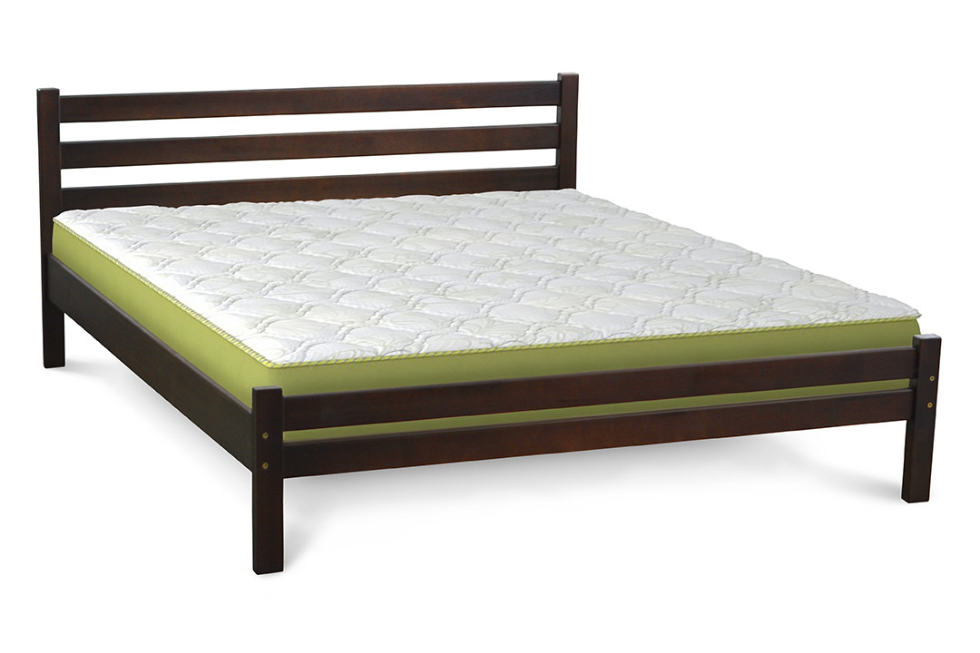 Ліжко дерев'яне Престиж Еко (горіх темний)