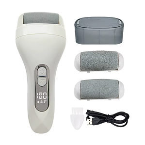 Електрична пемза для ніг акумуляторна роликова потужна пилка для педикюру пемзи для п'ят Swan Beauty біла