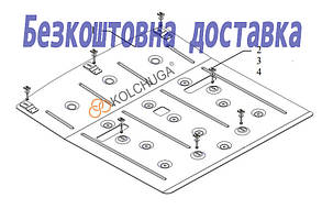 Захист двигуна Porsche Taycan (2019-) (Захист двигуна Порш Тукан) Кольчуга
