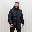 Чоловічі куртки зимові великого розміру 50-64 графіт, фото 6