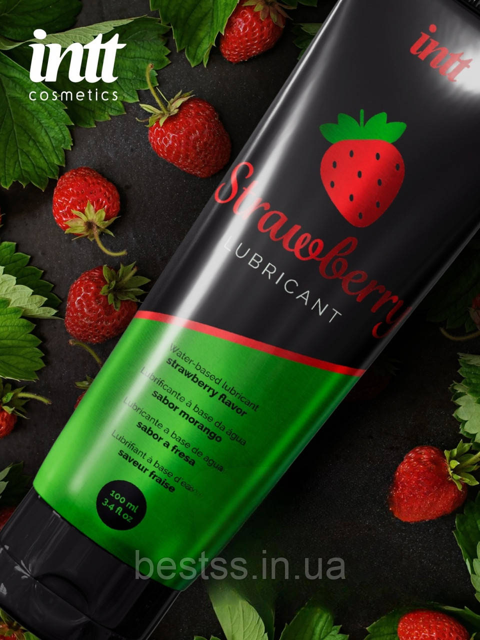 Лубрикант на водній основі з ароматом полуниці Intt Strawberry Lubricant, 100 мл