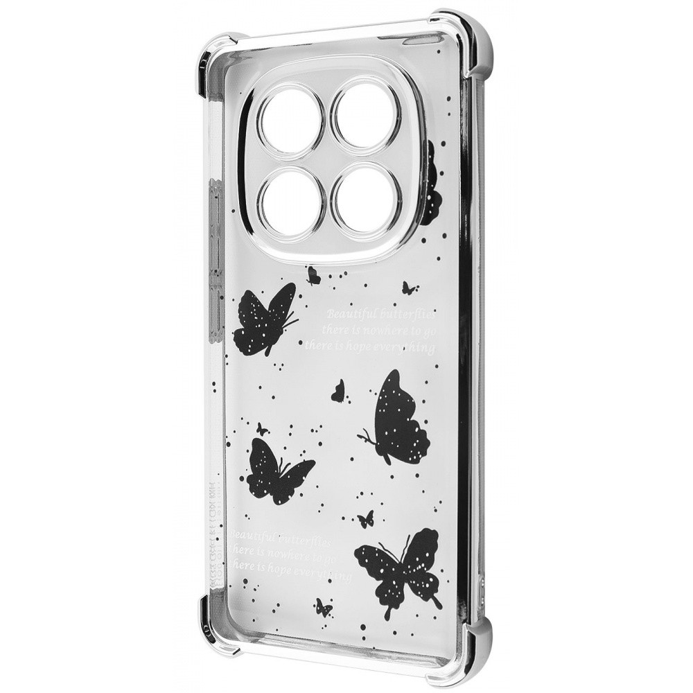 Чохол WAVE Winkie Xiaomi Redmi Note 14 Pro 4G silver/butterfly (64212), фото 1