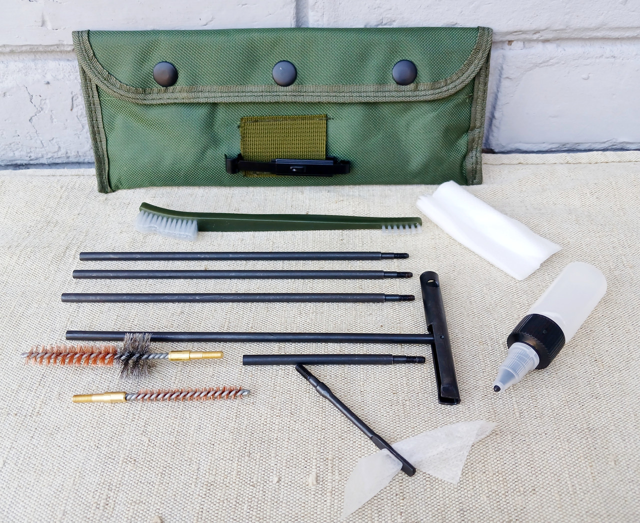 Набір для чищення зброї у брезентовому чохлі