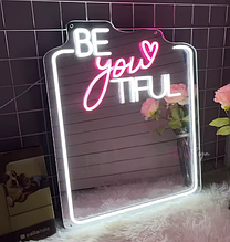 Макіяжне Дзеркало з неоновим підсвічування