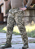 Військові зимові штани піксель ЗСУ штани на флісі брюки піксель ріп стоп чоловічі тактичні теплі зимові штани піксель