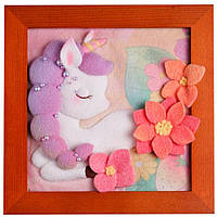 Набір Для Валяння Голкою "єдиноріг" Yg0252 Рамка 18х18 См, Дерево Денвер