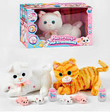 Інтерактивний котик кошеня мама киця та кошенята 10002  "WToys", 2 види, звуки, мелодії, пісні англійською, фото 2
