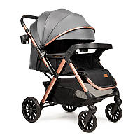 Прогулянкова коляска Ninos Maxi 2 (Нінос Максі) Grey gold (темно-сірий колір)