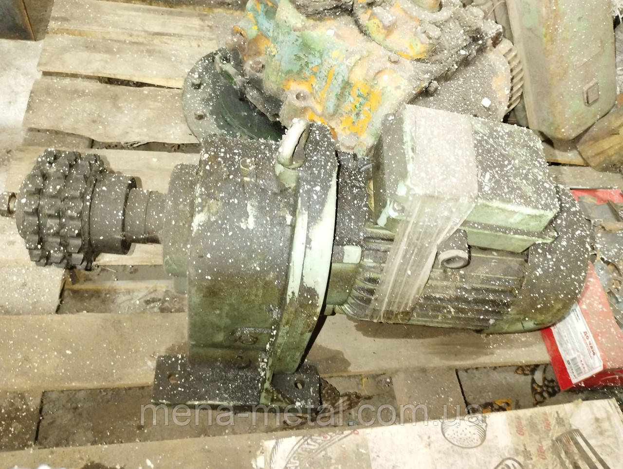 Мотор редуктор германський ГДР, 0,8 кВт 20 обертів на виході у хвилину, фото 1