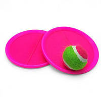 Игровой набор "Кечбол", круглый с липучками (микс) MIC (202861)