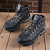 Зимові чоловічі шкіряні черевики, кросівки чорні утеплені з натуральної шкіри на хутрі на зиму для чоловіків, розмір 40-45, фото 3