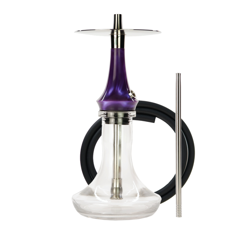 Кальян Totem Hookah Monolit Micra Violet Space — стильний кальян з глянцевим декором (37 см)