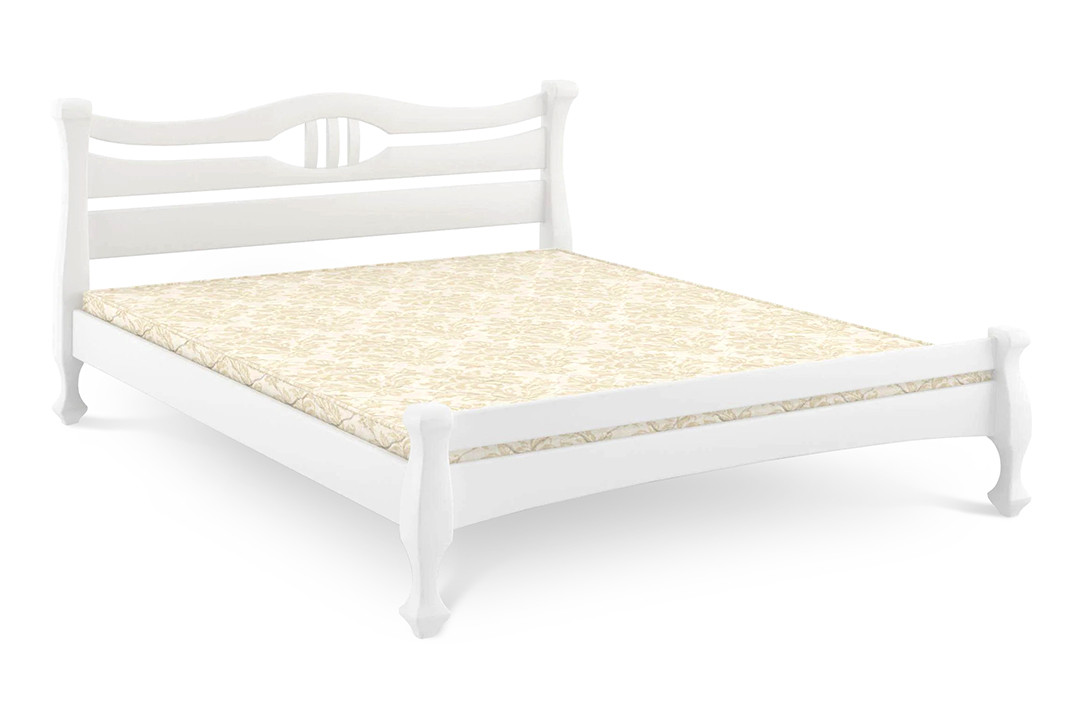 Ліжко дерев'яне Далас (білий)