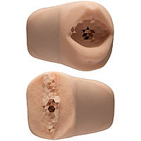 Мастурбатор двосторонній Doc Johnson Mia Malkova / Vicky Vette Ultraskyn, вагіна/ротик