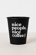 Стакани з чорною основою з логотипом, одношарові, 175 мл 5000 шт, фото 4