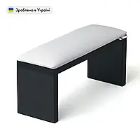 Підставка (підлокітник) манікюрна для рук ECO STAND Wood біла на чорних ніжках