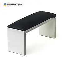 Підставка (підлокітник) манікюрна для рук ECO STAND Wood чорна на білих ніжках