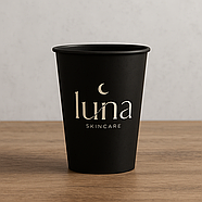 Стакани з чорною основою з логотипом, одношарові, 340 мл 2500 шт, фото 2
