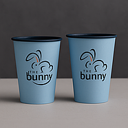 Стакани з чорною основою з логотипом, одношарові, 400 мл 2500 шт, фото 4