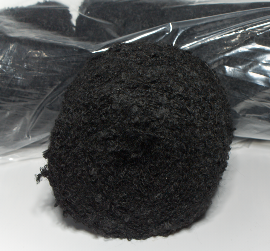 Stretch Boucle-чорний (540грам), фото 1