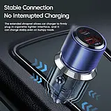 Автомобільний зарядний пристрій Toocki 75W (Type-C 45W + USB 30W), фото 2