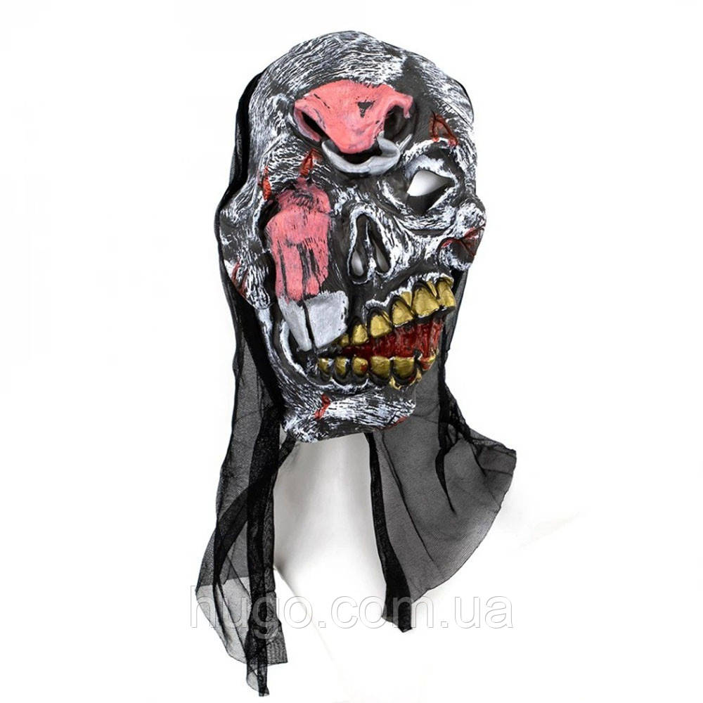 Карнавальна маска "Червоний кіготь" / Гумова маска на Хелловін / Маскарадна маска / Косплей маска, фото 1