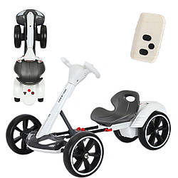 Електрокар дитячий 6км/год / , до 50кг, 86х54х48.5см, HL-B6, Білий / Електричний карт складаний / Дитячий електромобіль